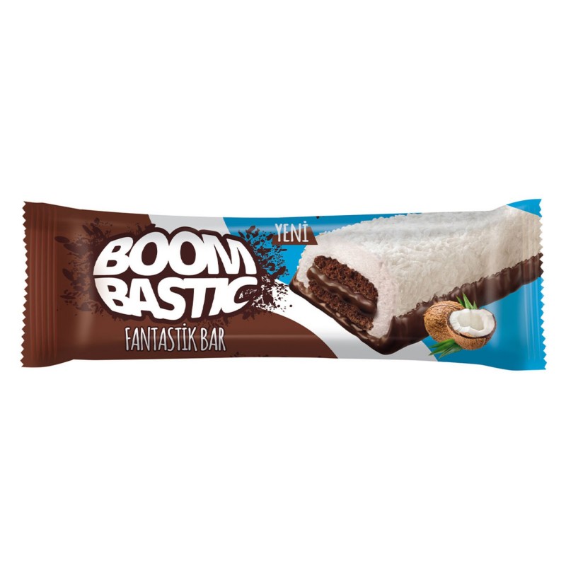 Boombastic Bar Gofret 40gr Hindistan Cevizli