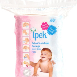 İpek Bebek Temizleme Pamuğu 60LI