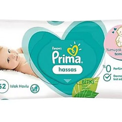 PRIMA HASSAS ISLAK MENDİL 52Lİ