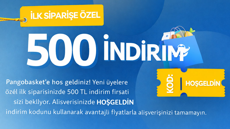İlk Siparişine Özel 500 TL İndirim!